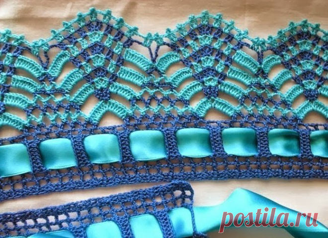 Обвязка для пледа — схемы красивой каймы