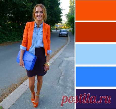 7 эффектных сочетаний с оранжевым цветом — BurdaStyle.ru