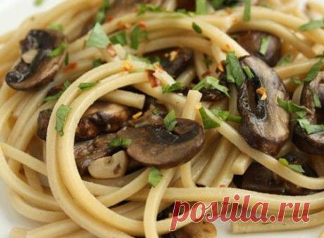 Спагетти и грибы: 4 рецепта вкусных сочетаний / Простые рецепты