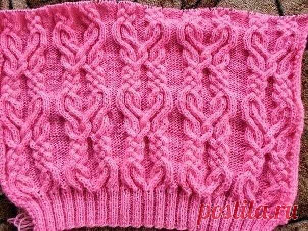 ​Невероятно красивый узор спицами