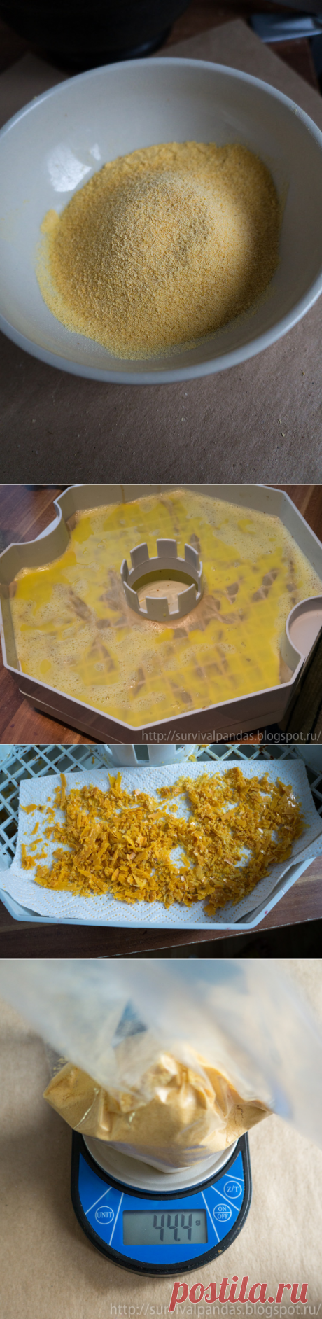 самодельный сырный и яичный порошок + омлет из них / Полевая кухня / НеПропаду
