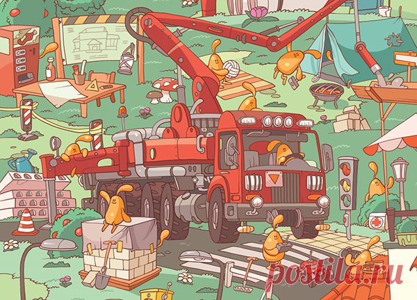 Желейчики на стройке: каждое новое понятие можно найти на картинках со стройки с главными героями — мармеладными человечками