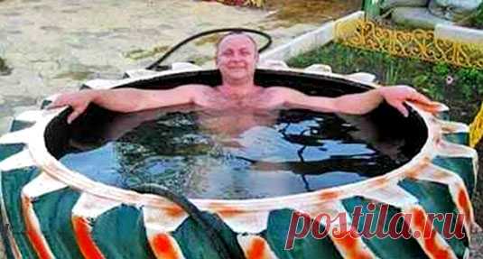 Поделки из шин для сада — клумбы, мебель, качели и даже бассейн