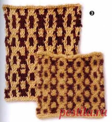 Вертикальная и шотландская цепочка - Клуб-ок Вертикальные цепочки 1. Цвет А (светлый) и цвет В (темный)(число п. кратно 8 + 2) Примечание: с ЛС сн. п., ост. нить за раб., с ИС сн. п., ост. нить перед работой. Подготовительный ряд (ИС): из пряжи А — все изн. 1-й ряд: из пряжи В — 3 лиц., *сн. 1 п., 2 лиц., сн. […]