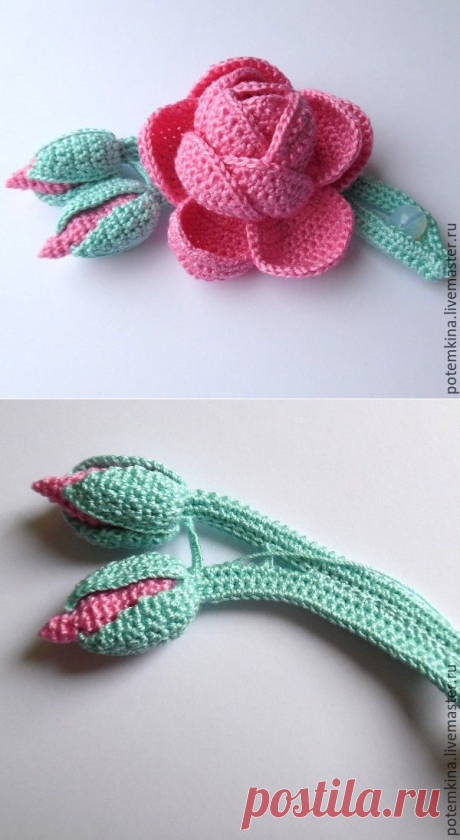 Делаем красивую веточку для розочки: публикации и мастер-классы – Ярмарка Мастеров