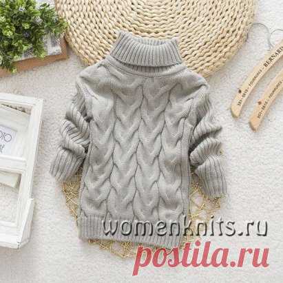 Свитер для мальчика спицами
Схема: http://womanknits.ru/vyazanie-dlya-detej/pulovery-svitera-topy/sviter-dlya-malchika-spicami