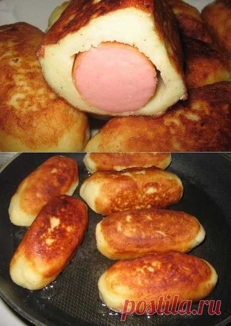 сосиски в картофельной шубе