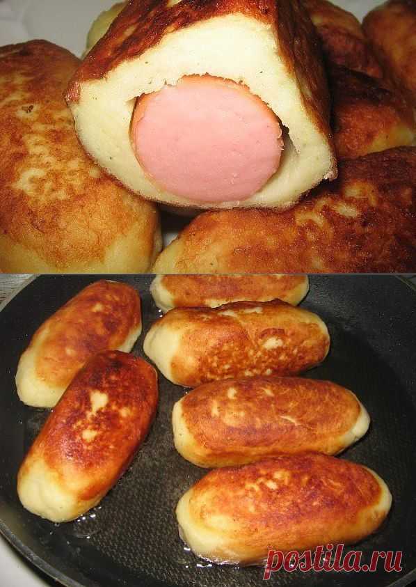 сосиски в картофельной шубе