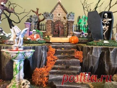 Диорамные интерьерные композиции на Хэллоуин - Planetalsad