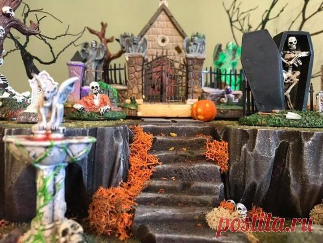 Диорамные интерьерные композиции на Хэллоуин - Planetalsad