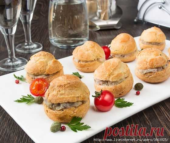 ПРОФИТРОЛИ С ФОРШМАКОМ - закускa и выпечкa в одном флаконе