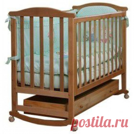 Купить Кроватка детская Кубаньлесстрой Лютик АБ 15.1 / 125х70х109 см / цвета в ассортименте / колесо-качалка, с ящиком в Пензе, цена / Интернет-магазин &quot;Vseinet.ru&quot;.
Детская кроватка-качалка Лютик от компании Кубаньлесстрой - простая и функциональная. Конструкция кроватки выполнена из натурального дерева - массива бука. Древесина бука - идеальный материал для детской мебели, экологически чистый, не боящийся влаги и долговечный, а на покрытие идут только нетоксичные краски и лаки.