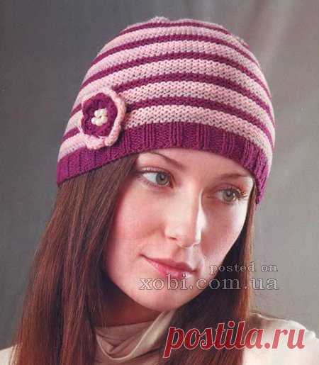 Женские вязаные шапки, шляпки, береты, кепки, панамки и повязки на голову » Страница 9