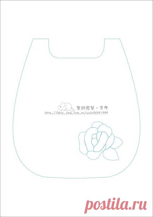[转载]【黑线姬鼠】韩网玫瑰包图纸分享_陶芝妖妖_新浪博客