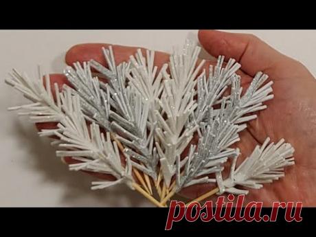 ПУШИСТАЯ КРАСОТИЩА на НОВЫЙ ГОД своими руками! СМОТРИ САМ: 7 идей-разные материалы diy декор.поделки