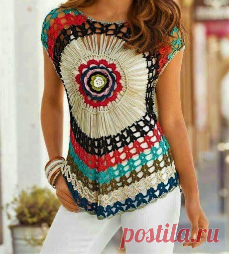 https://www.crochetwebsites-free.com/2017/07/how-to-make-crochet-blouse-with-graphic.html
#crochet#share#patternfree#handmade#uncinetto#tejendo