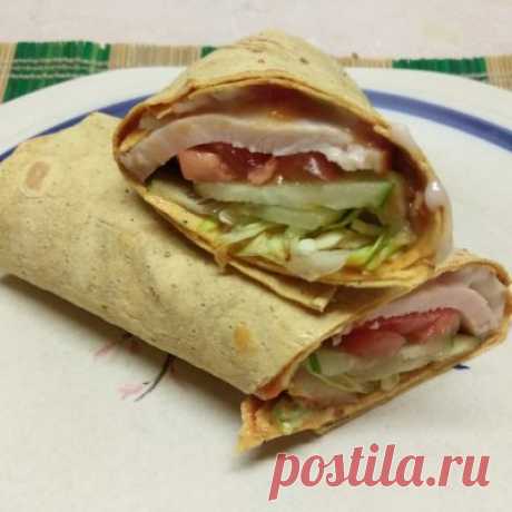 Шаурма по-домашнему - простой рецепт