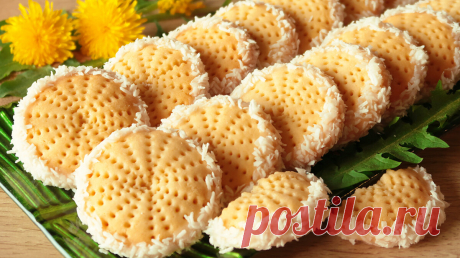 Печенье "Одуванчики": формируется расческой. Вкусная новинка к чаю | Кухня от Татьяны | Яндекс Дзен