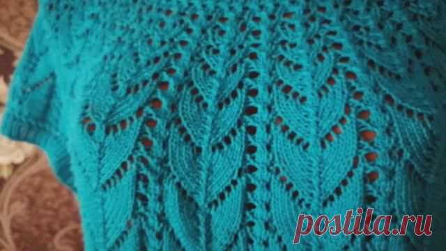 ВЯЖЕМ КРАСИВУЮ КОФТУ СПИЦАМИ.??МК.