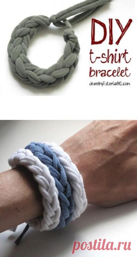 (6) Easy and Fun DIY – Make Your Own Jersey T-Shirt Bracelets
