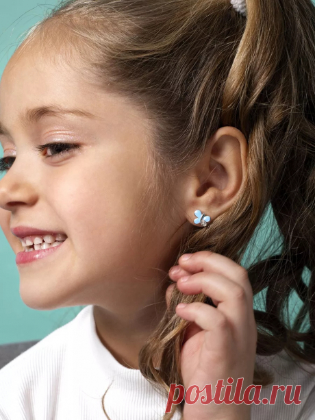 Детские серьги из серебра для девочки 5 - 12 лет бабочки Umi Stars 29359684 купить за 2 539 ₽ в интернет-магазине Wildberries