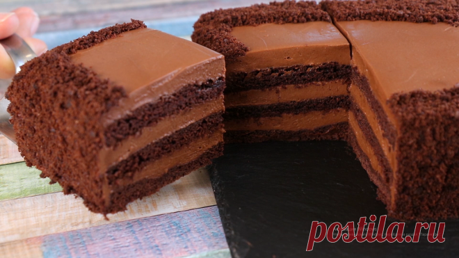 На сковороде! Самый вкусный шоколадный торт, который легко готовить. Без сливок и миксера | Еда Без Труда Ольга Мирошниченко | Дзен