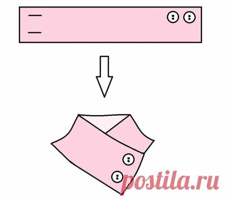 Как сшить оригинальный съёмный воротник-стойку — Мастер-классы на BurdaStyle.ru