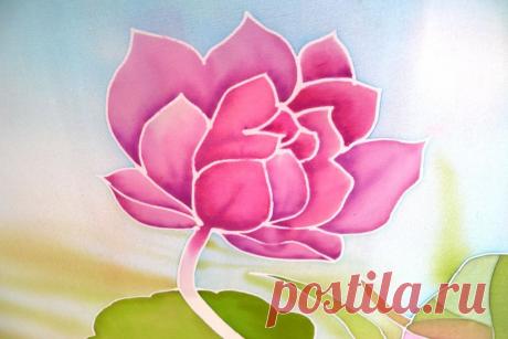 Мастер класс по батику в холодной технике от Девяткиной М.В..