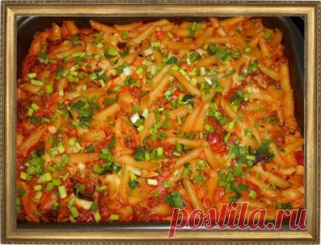 ПЕРЬЯ "БОЛОНЬЕЗЕ" С ГРИБАМИ И ОВОЩАМИ.