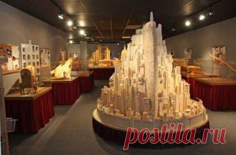 Минас Тирит созданный из 420 000 спичек.