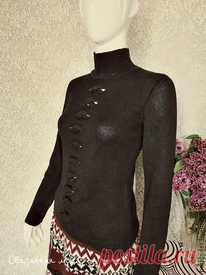 Вязаная водолазка-джемпер" Коса " - водолазка,вязаная водолазка,джемпер