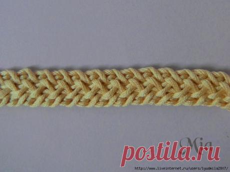 Вяжем шнур крючком