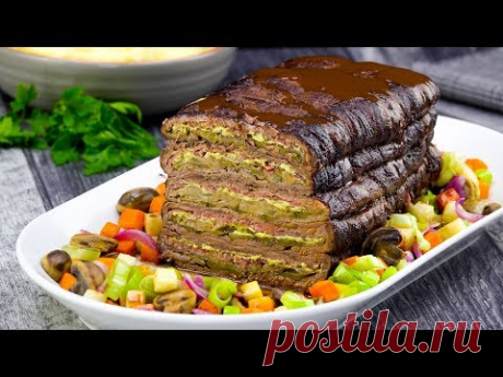 Слоеный Мясной Хлеб: Вкусный и Сытный Рецепт Для Семейного Праздника - YouTube
