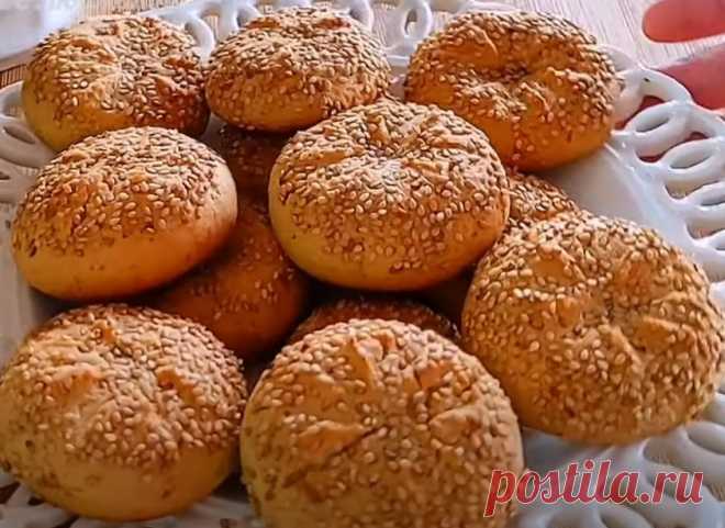 Очень вкусное печенье с кунжутом! Лёгкий и экономичный рецепт