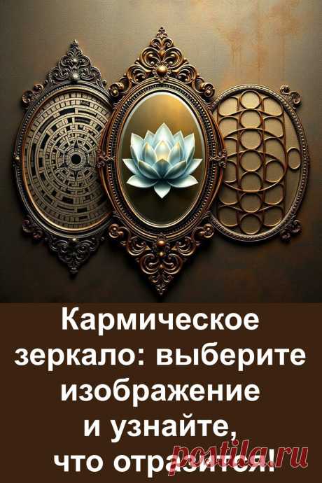 Загадочные зеркала могут многое рассказать о вашей жизни. Этот простой, но глубокий тест покажет, что карма возвращает вам именно сейчас. Не пустые обещания, а серьёзное отражение поступков, решений и последствий. Узнайте, что стоит за повторяющимися событиями, чувством вины или внутренними сомнениями. Пора увидеть правду.