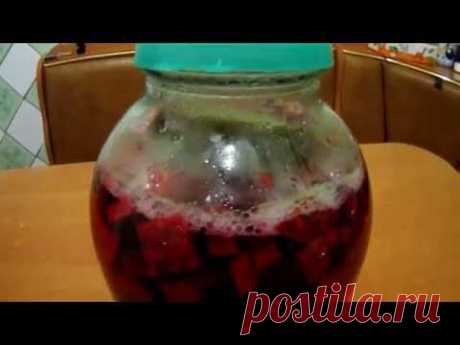 КАК СДЕЛАТЬ СВЕКОЛЬНЫЙ КВАС ! BEET KVASS!