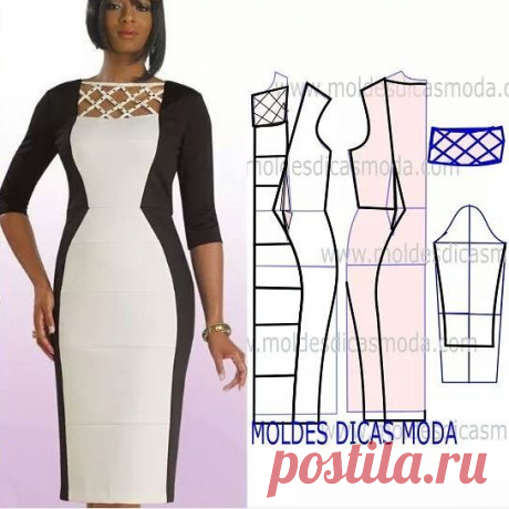 https://moldesdicasmoda.com/molde-de-vestido-branco-e-preto-265/
#modafeminina #patrones #patternmaking #dress #fashionblogger #swingdress
