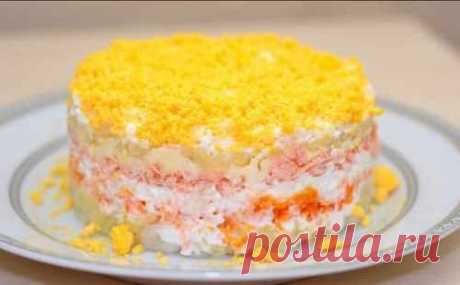 Очень вкусный слоеный салат на Ваш стол