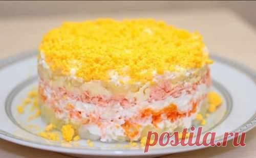 Очень вкусный слоеный салат на Ваш стол