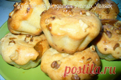 Кулинарная Академия Умных Хозяек: Творожные кексики со сгущенкой