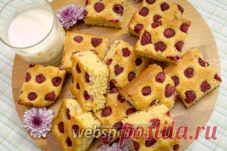 Миндальный пирог с малиной рецепт с фото, как приготовить на Webspoon.ru