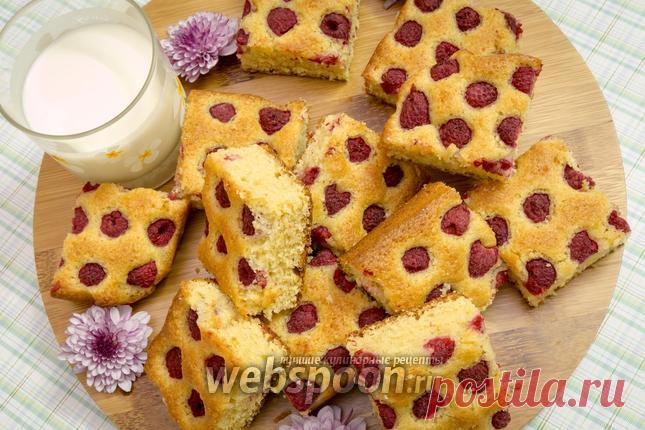 Миндальный пирог с малиной рецепт с фото, как приготовить на Webspoon.ru