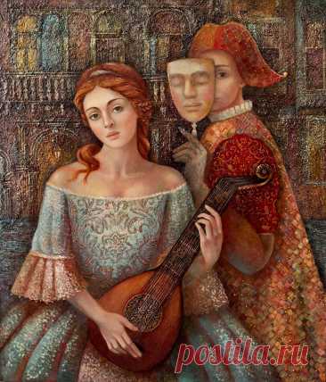 Маскарад...Российская художница Анастасия Мирре