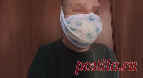 Многоразовая маска, которая не натирает за ушами (без шитья, за 2 минуты) | Идеи рукоделия | Яндекс Дзен