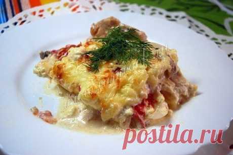 Куриная запеканка по-французски