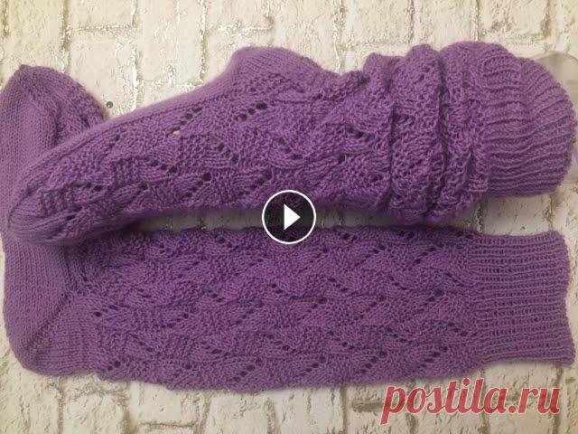 Гольфы - носки ажурные 2 пятка бумеранг гольфы - носки 2 ажурные пятка бумеранг спицами Я в инстаграм Ссылка на М. К. по вязанию пятки Ссылка на М.К. по обвязке ПУФА Ссылка на М.К. по вязани...