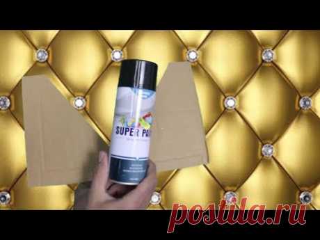 (5086) ديكور التنجيد الذهبي بأسهل طريقه 👌 - YouTube