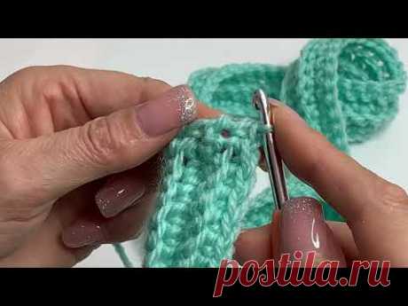 Шарф вязаный крючком ☕️🧶