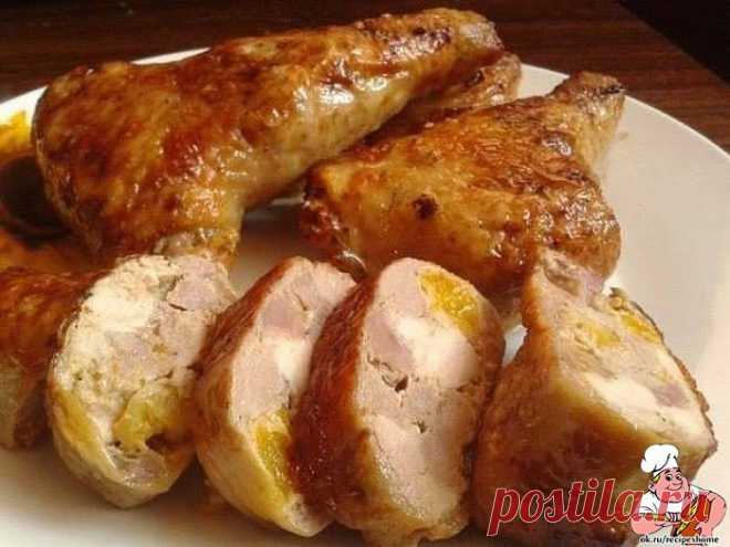 Божественно вкусные фаршированные куриные окорочка! - RecipesHome.ru