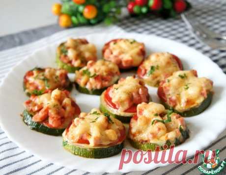 Мини-пиццы из кабачка – кулинарный рецепт